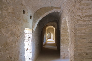 Fototapeta na wymiar The Ribat of Monastir is a ribat, an Islamic defensive structure, located in Monastir, Tunisia.
