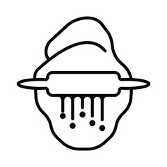 dough icon vector. dough icon vector symbol illustration