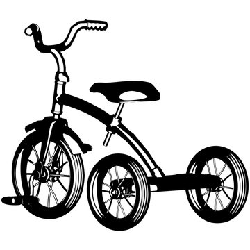 Old Tricycle vector