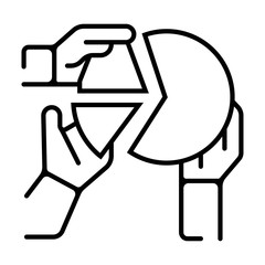 businessman analysis icon vector illustration