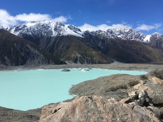 Blue Lake in New Zealand