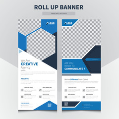 Template of vertical roll-up banner . Banner Design Signboard Advertising Roll up Template Vector X-banner and Street Business Flag of Convenience, Layout Background