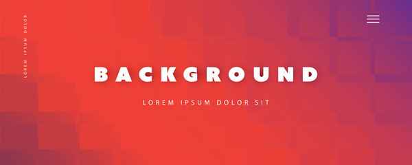 Abstract Colorful Minimal Geometric Pattern Background, Multi Purpose Template, Mosaic Gradient Shapes Composition, Futuristic Poster, Banner, Header or Landing Page Design - Vector Illustration