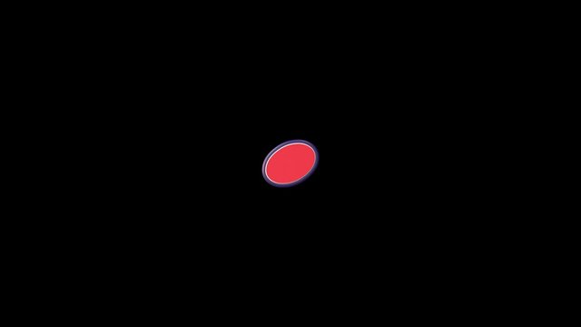 Dot Mathematic Sign Comic Symbol, with Alpha Matte, Loop, 4k
