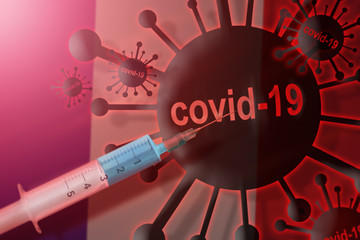 Coronavirus. COVID-19, coronavirus in France