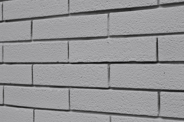 White brick wall background of an old building (Pesaro, Italy, Europe)
