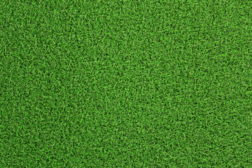 3D illustration of above view of green grass or lawn of a play ground or field. Pattern and Textured concept.