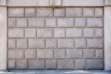 The oldest stone wall of South Korea, Background of ancient traditional Korean wall.