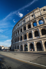 Fototapeta na wymiar View of Coliseum in Rome, Italy