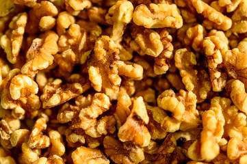 Display Fully Covered With California Peeled Nuts.
