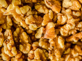 Display Fully Covered With California Peeled Nuts.