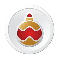 christmas ball button