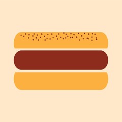 A burger illustration.