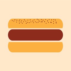 A burger illustration.