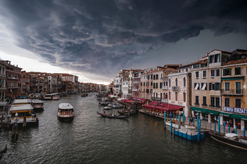 Obraz na płótnie Canvas Sturm in Venedig