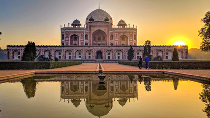 Humayun's Tomb beautiful old Mughal architecture  monument in Delhi India