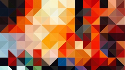 Abstract Colorful Geometrical Artwork,Abstract Graphical Art Background Texture,Modern Conceptual Art,Synthwave Aesthetic Poster Print,3D Rendering