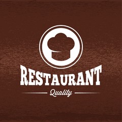 A restaurant label illustration.