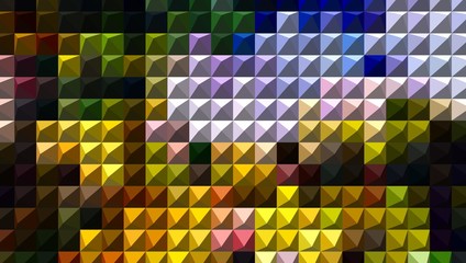 Abstract Colorful Geometrical Artwork,Abstract Graphical Art Background Texture,Modern Conceptual Art,Synthwave Aesthetic Poster Print,3D Rendering