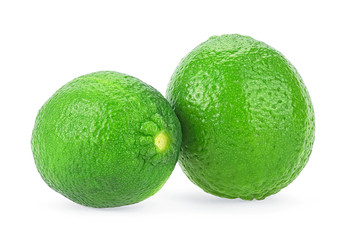 Lime. Citrus lime fruit isolated on a white background.