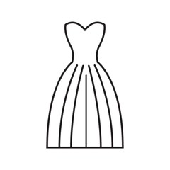 A wedding gown illustration.