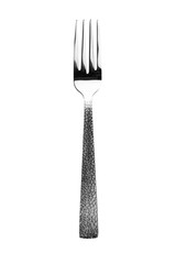Silver fork isolated on white background.