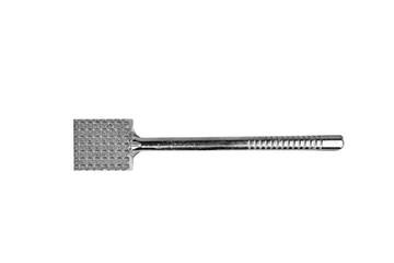 Meat hammer on White paper Background.