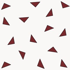 Multicolor triangles design on white background illustration
