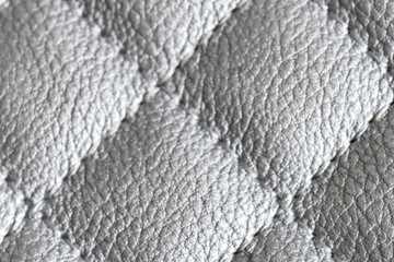 silver leather background texture 