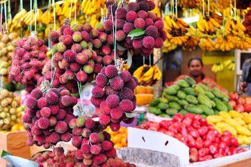 Fruits market in Kuala Lumpur, Malaysia