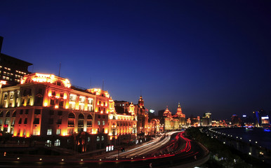 Fototapeta na wymiar The Bund in Pudong, Shanghai