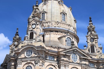 Fototapeta na wymiar Dresden, Germany - Frauenkirche church