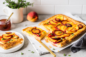 Peach and Plum Tart