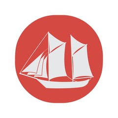 A sail boat illustration.