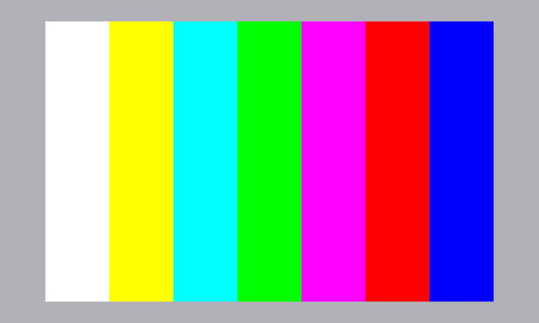 color bar television vector illustration