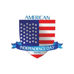 American independence day label