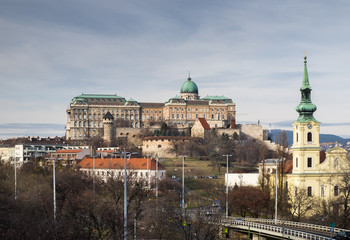 Buda Castle is the historical castle and palace complex of the Hungarian kings in Budapest