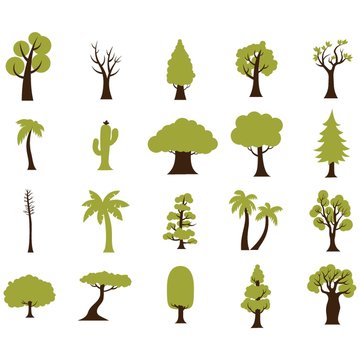 A simple set of trees illustration.