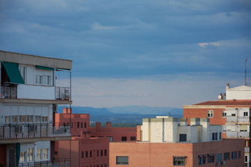 View of the Sierra de Guadarrama from Madrid