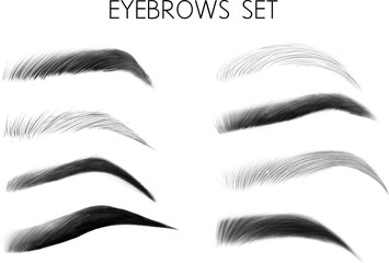 set of eyebrows