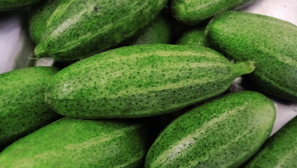 cucumbers in the market