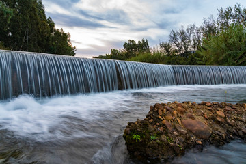 Beautiful deep forest waterfall in South Africa Robertson