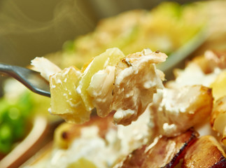 Smoked haddock potato gratin