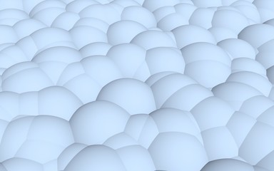 3d rendering picture of blue balls. Abstract wallpaper and background. 3D illustration