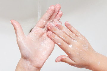 Washing hands