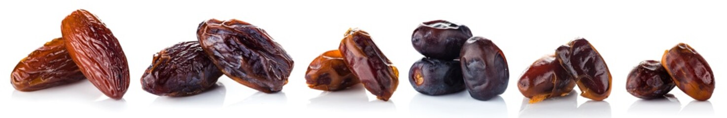 Dates on a white background