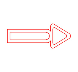 arrow icon. illustration for web and mobile design.