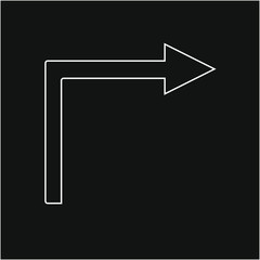 arrow icon. illustration for web and mobile design.