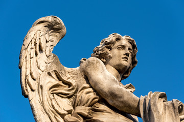 Angel Statue, Ponte Sant'Angelo bridge, Rome, Italy - 351231884