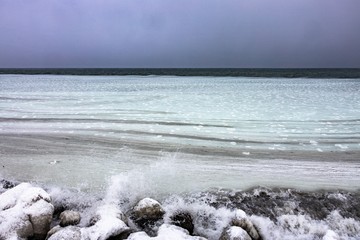 野付半島　氷のエメラルド